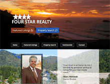 Tablet Screenshot of fourstarrealty.net